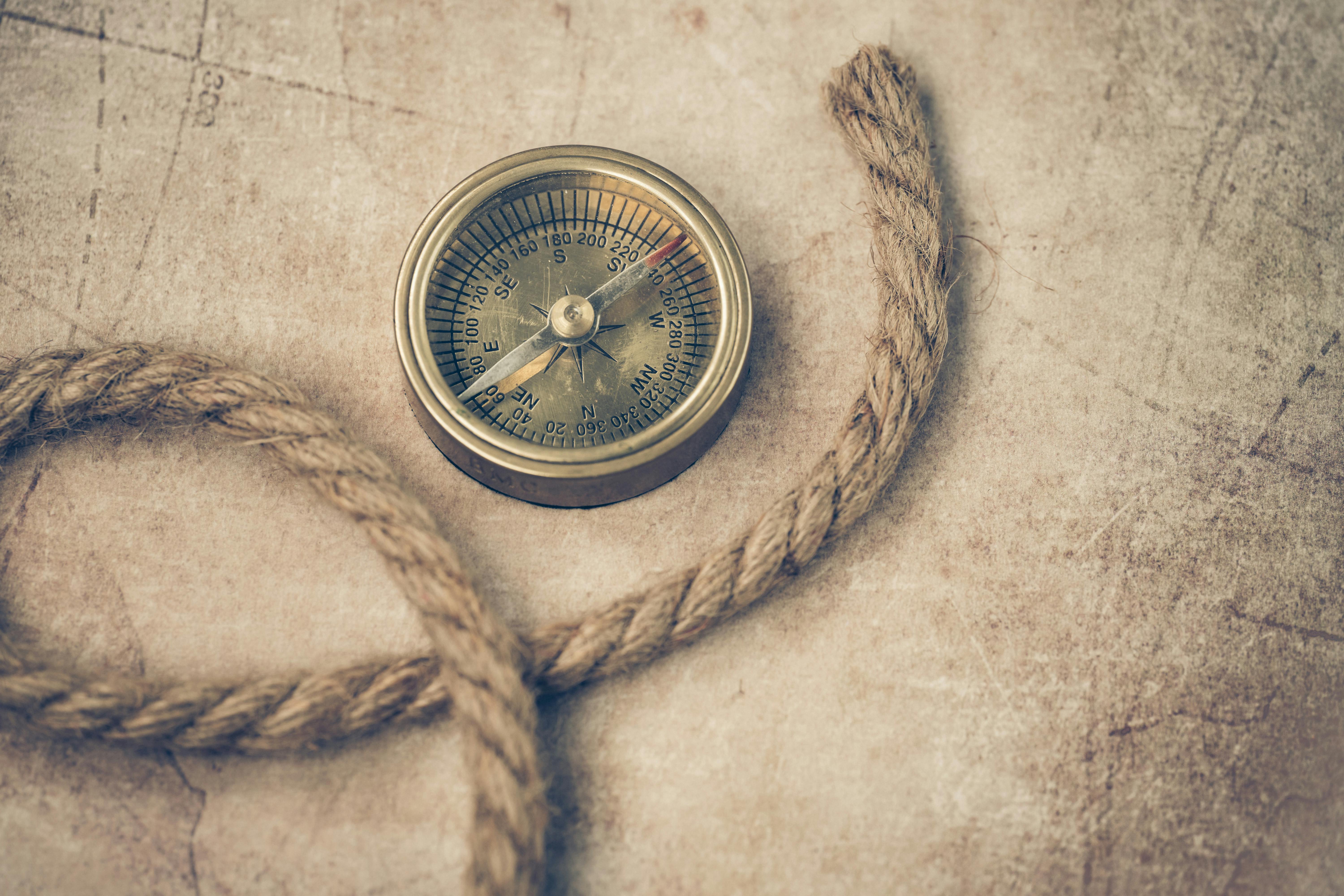 Compass image representing cultural direction and guidance.